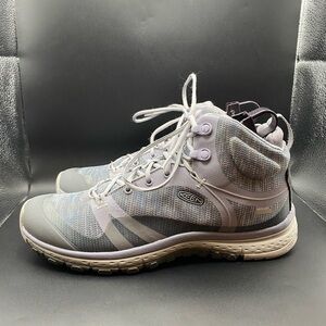 Keen Terradora Mid Waterproof Hiking Women’s SZ 9 Gray Lace Up Trail Boots
